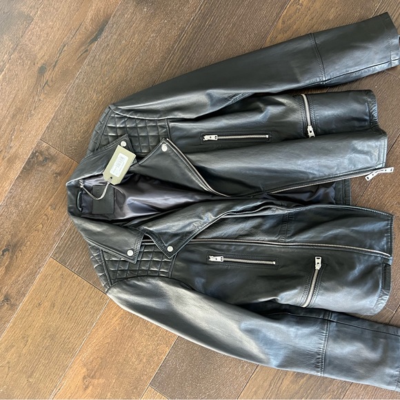 *NWT* ALL SAINTS Catch Biker Jacket - Picture 6 of 9